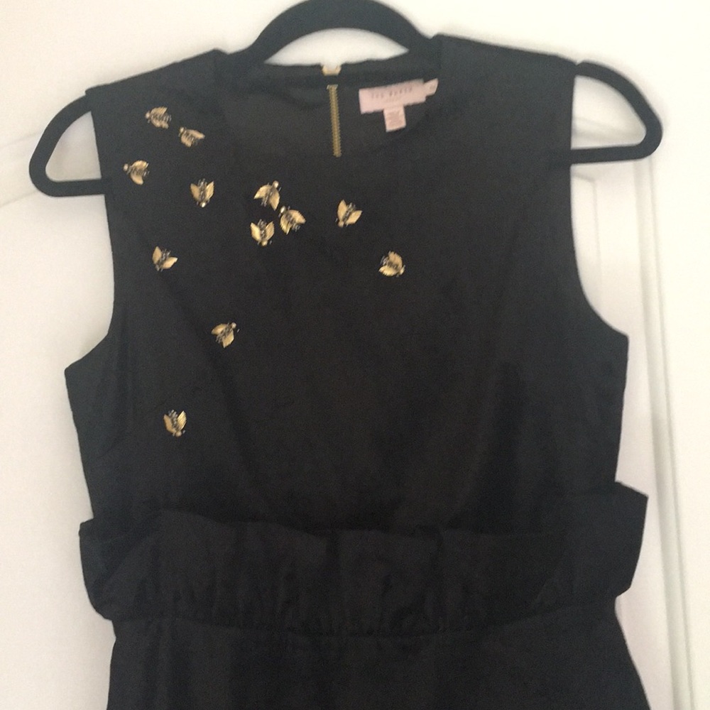 Ted Baker Black Velvet Bee Dress